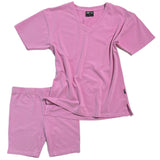 WOMANS BIKER SHORT SET- Lilac Snow Wash