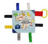 South Carolina State Tag Toy Crinkle Square That Teaches Facts