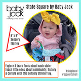 Louisiana State Tag Toy Crinkle Square That Teaches Facts