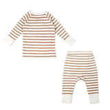 Organic Baby Top & Pants Set - Stripes