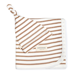 Organic Baby Baby Swaddle Blanket & Hat - Stripes