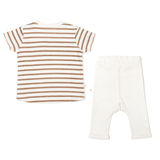 Organic Baby Toddler Tee & Pants Set - Stripes