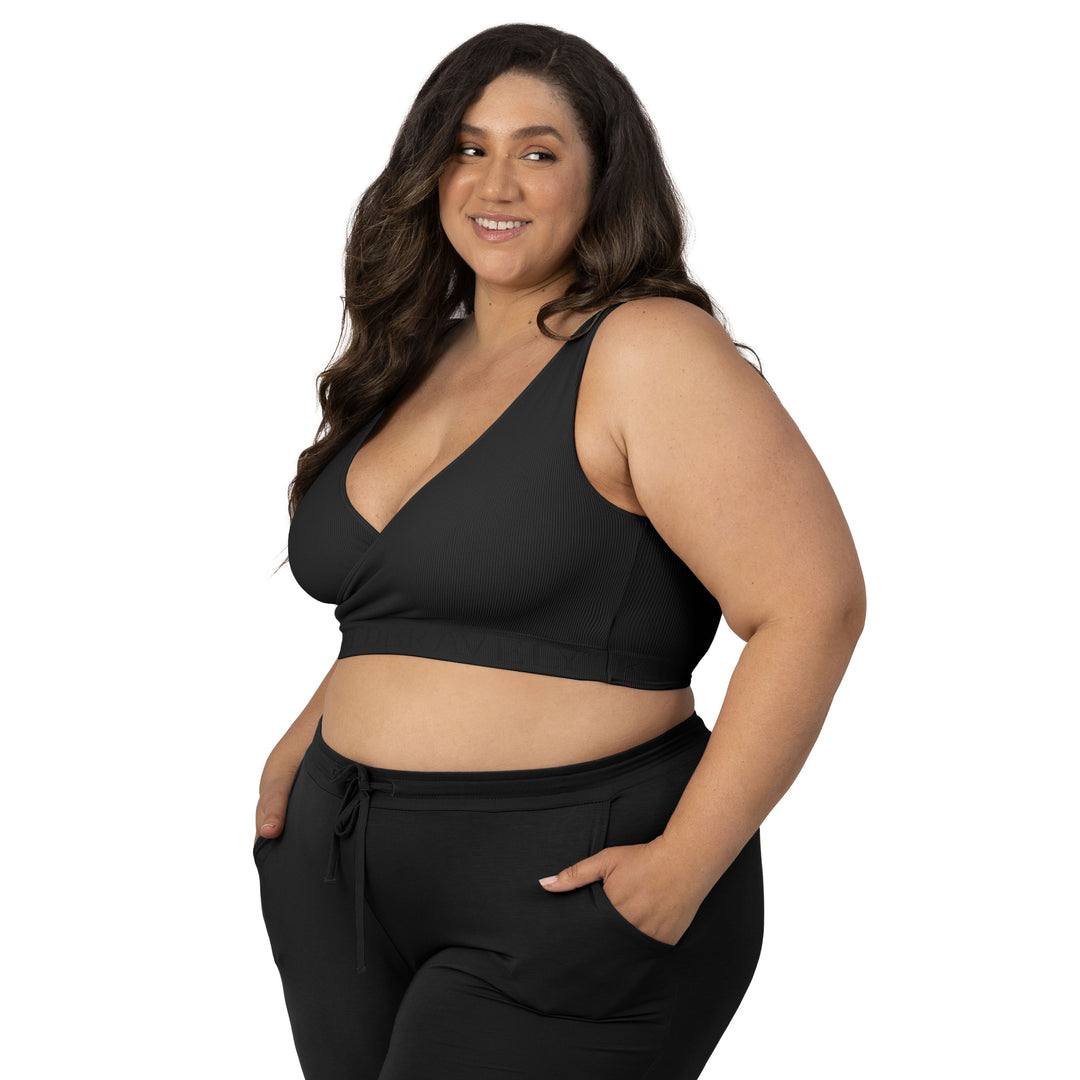 Sublime® Adjustable Crossover Nursing & Lounge Bra | Black - HoneyBug 