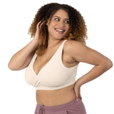 Sublime® Adjustable Crossover Nursing & Lounge Bra | Stone - HoneyBug 