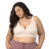 Sublime® Adjustable Crossover Nursing & Lounge Bra | Stone - HoneyBug 