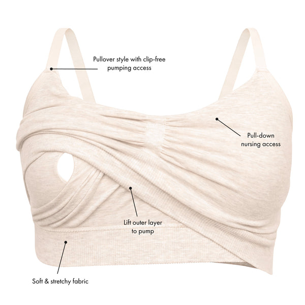 Sublime® Bamboo Hands-Free Pumping Lounge & Sleep Bra – Kindred Bravely
