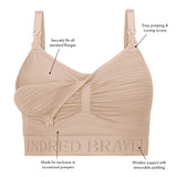 Sublime® Hands-Free Pumping & Nursing Bra | Beige - HoneyBug 