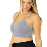 Sublime® Hands-Free Pumping & Nursing Bra | Grey - HoneyBug 