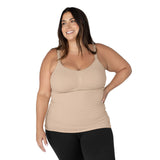 Sublime® Hands-Free Pumping & Nursing Tank | Beige - HoneyBug 