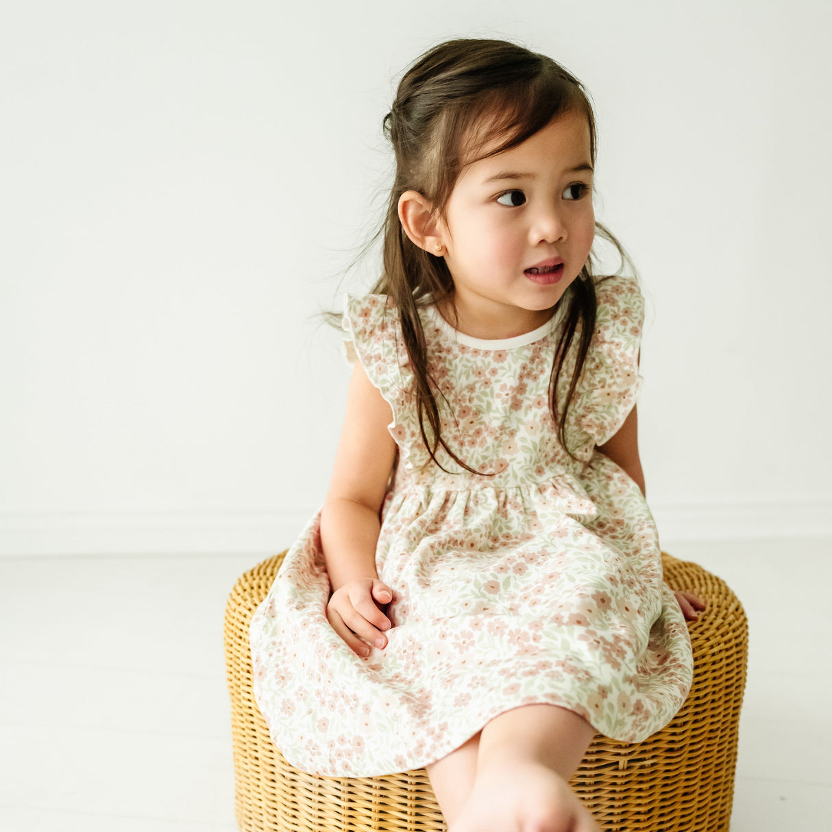 Organic Baby Flutter Dress - Summer Floral