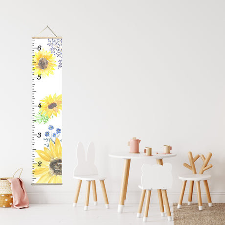 Canvas Kids Growth Chart - Sunflower