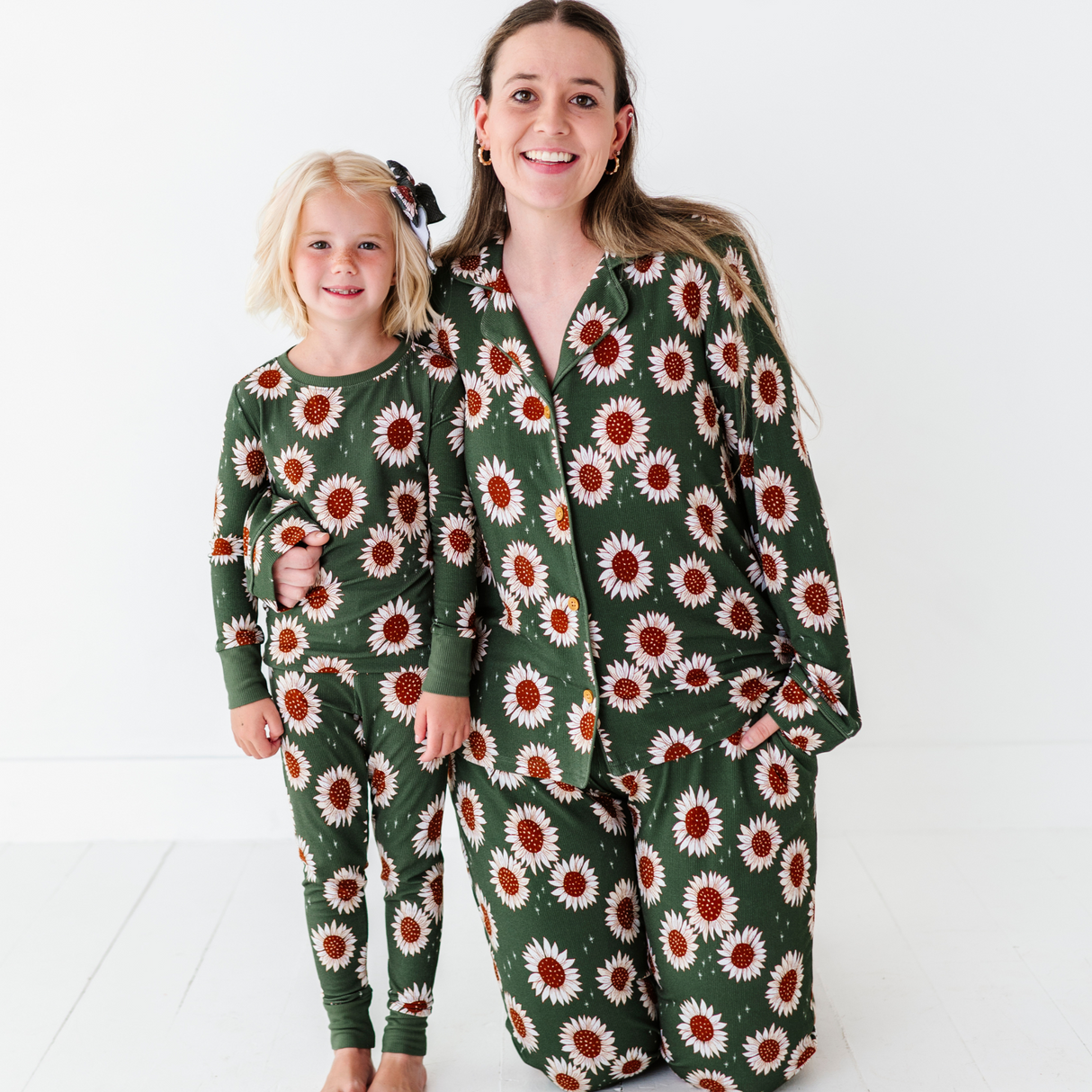 Rustic Blooms Ribbed Toddler/Big Kid Pajamas