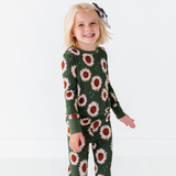 Rustic Blooms Ribbed Toddler/Big Kid Pajamas