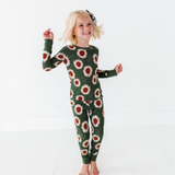 Rustic Blooms Ribbed Toddler/Big Kid Pajamas