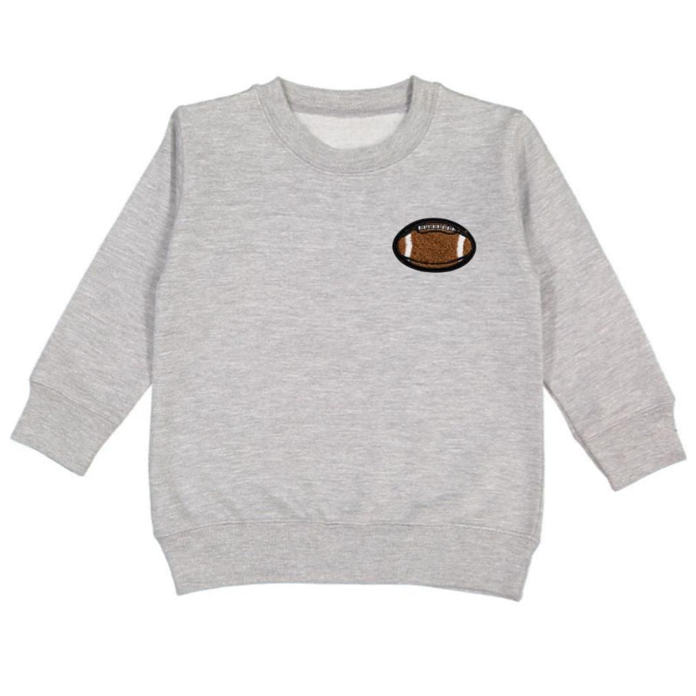 Football Patch Sweatshirt - Gray