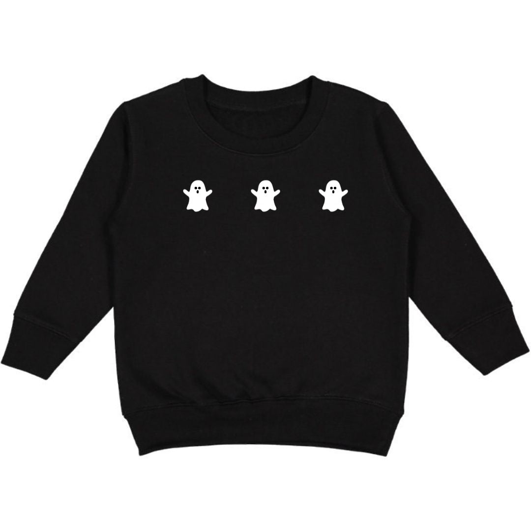 Ghost Halloween Sweatshirt - Black