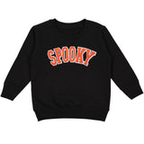 Spooky Patch Halloween Sweatshirt - Black