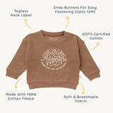 Organic Graphic Sweatshirt - Adventure - HoneyBug 