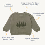 Organic Graphic Sweatshirt - Woods - HoneyBug 