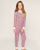 Kid's Pima Snug Fit Pajama Set in Fleurs des Bois