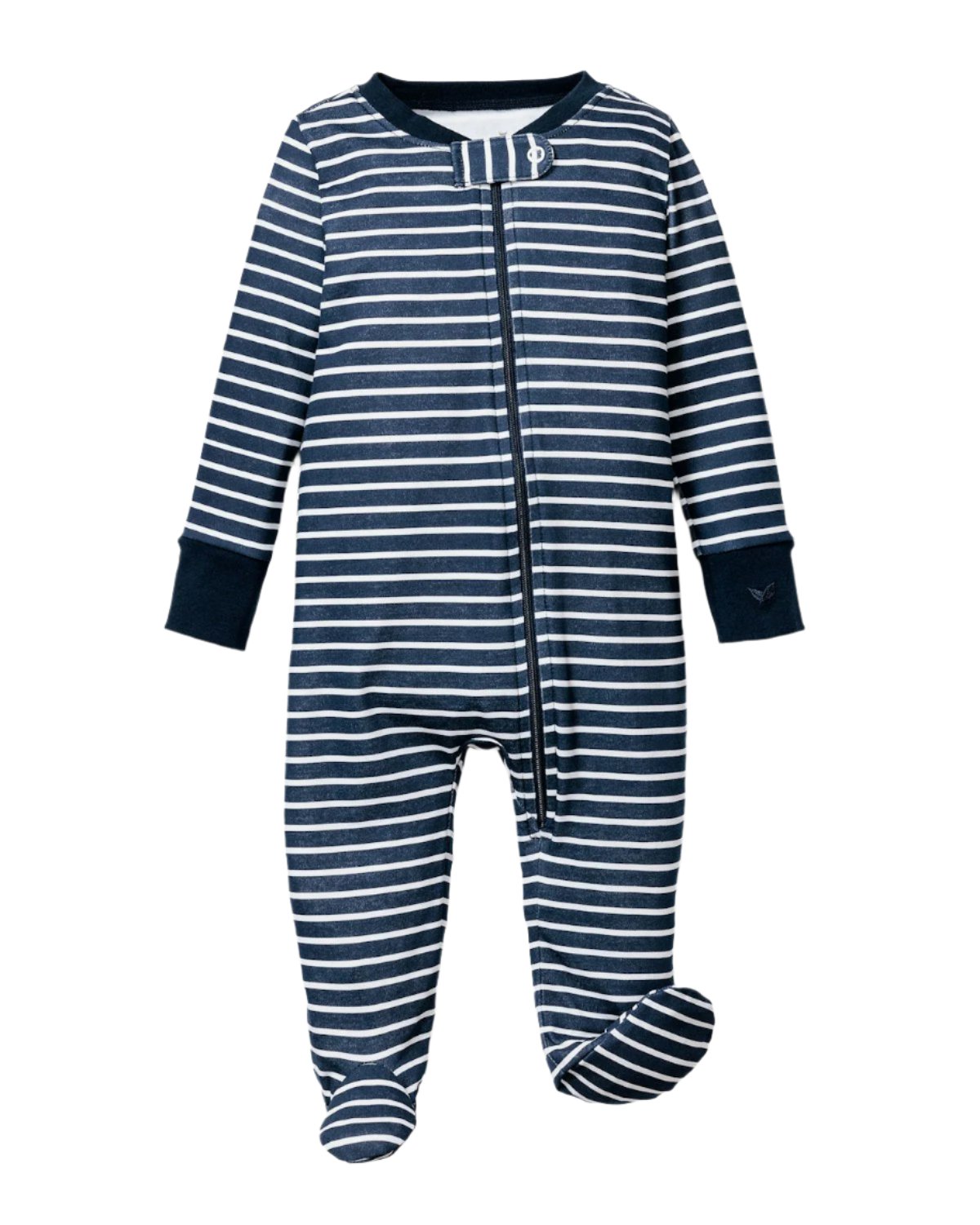 Baby's Pima Romper in Navy Stripe