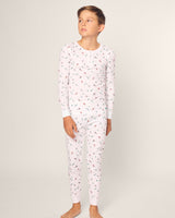 Kid's Pima Snug Fit Pajama Set in Après Ski