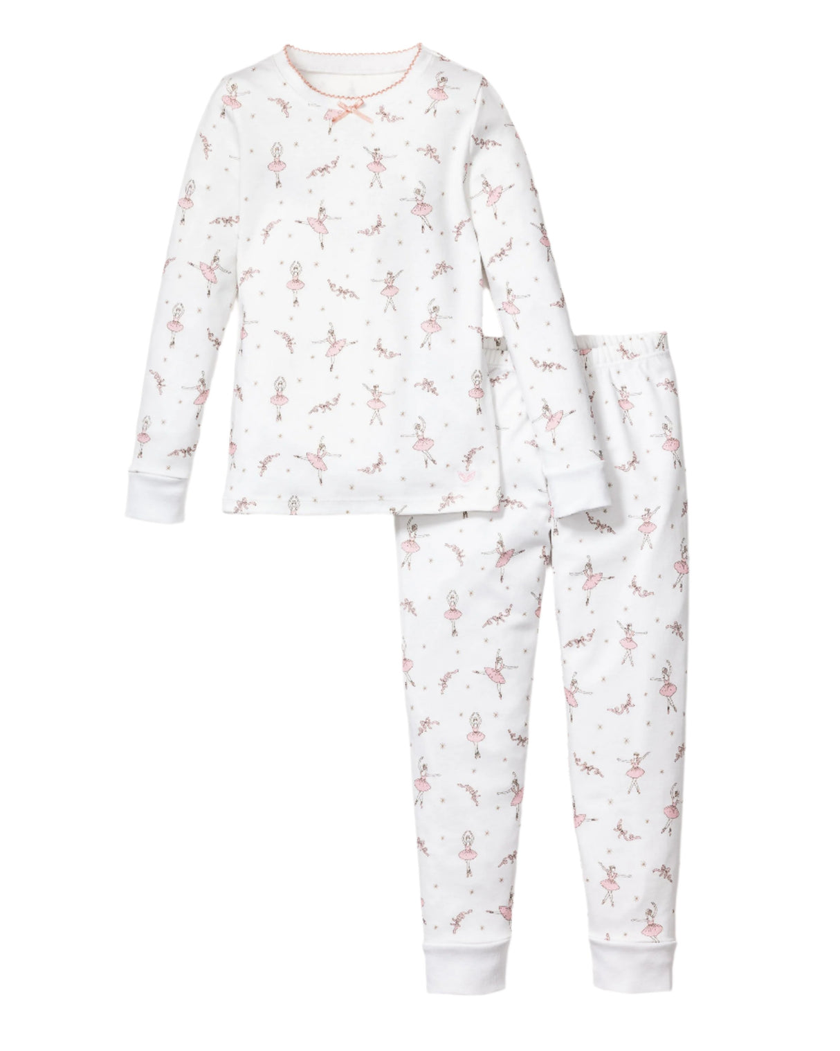 Kid's Pima Snug Fit Pajama Set in Sugar Plum Fairy