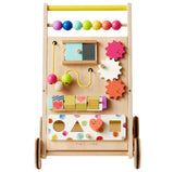 Tiny Land® Premium Natural Wooden Activity Walker