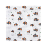 Cotton Muslin Swaddle Blanket 3 Pack - Bison