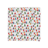 Cotton Muslin Swaddle Blanket - Christmas Bulbs