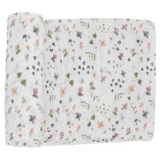 Cotton Muslin Swaddle Blanket - Garden Bees