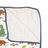 Original Cotton Muslin Quilt - Dino Friends