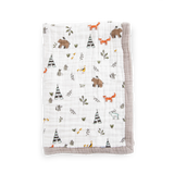 Cotton Muslin Baby Quilt - Forest Friends