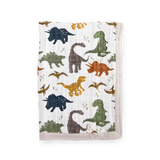 Cotton Muslin Baby Quilt - Dino Friends