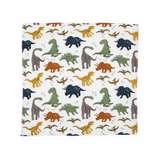 Cotton Muslin Squares 4 Pack - Dino Friends