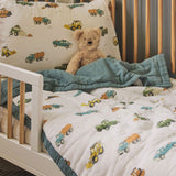 Cotton Muslin Toddler Comforter - Work Trucks