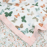 Cotton Muslin Toddler Comforter - Butterflies