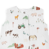 Cotton Muslin Sleep Bag - Farmyard