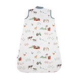 Cotton Muslin Quilted Sleep Bag - Farmyard