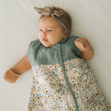 Cotton Muslin Quilted Sleep Bag - Pressed Petals