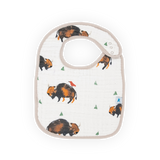 Cotton Muslin Classic Bib 3 pack - Bison