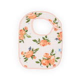 Cotton Muslin Classic Bib 3 Pack - Watercolor Roses