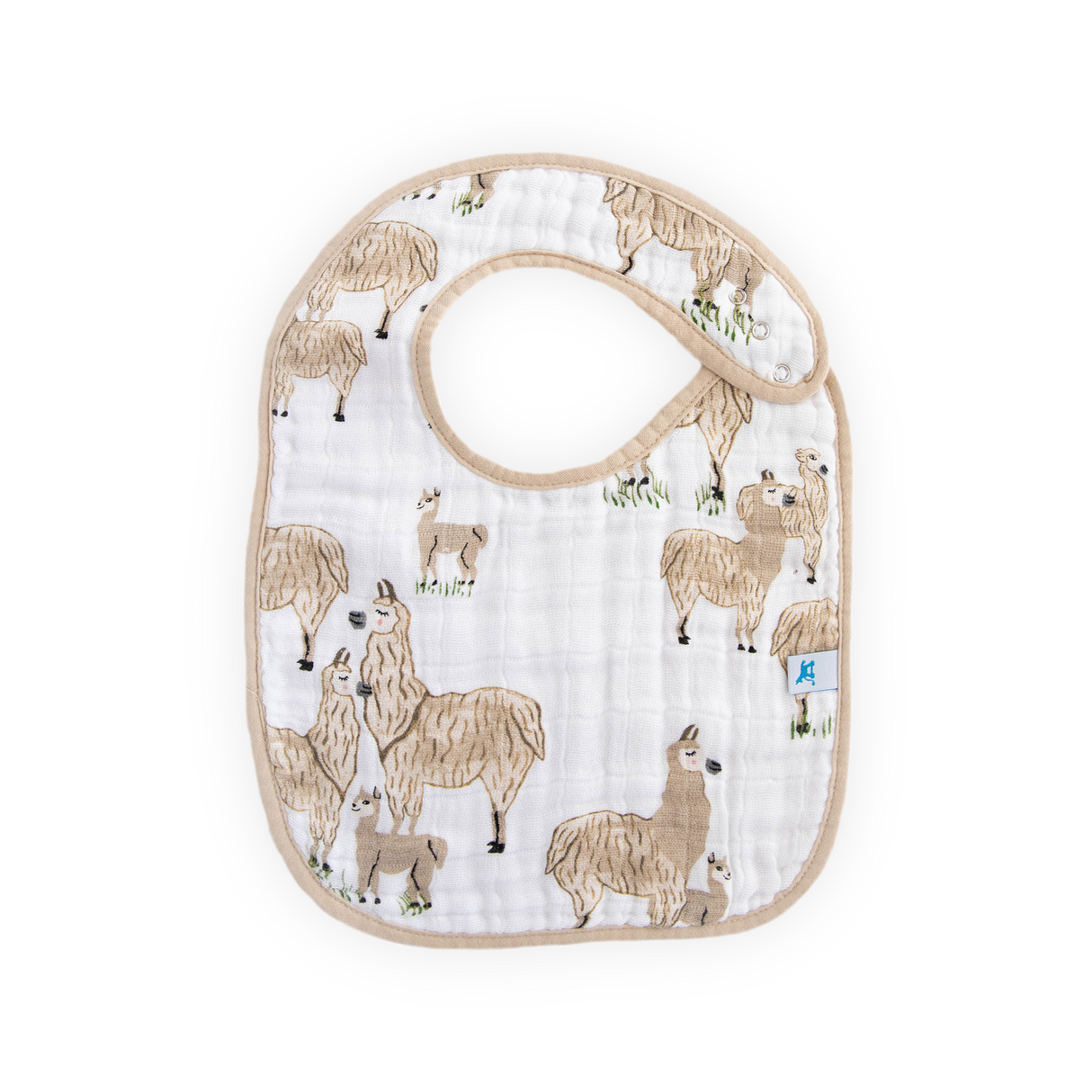 Cotton Muslin Classic Bib 3 Pack - Llama Llama