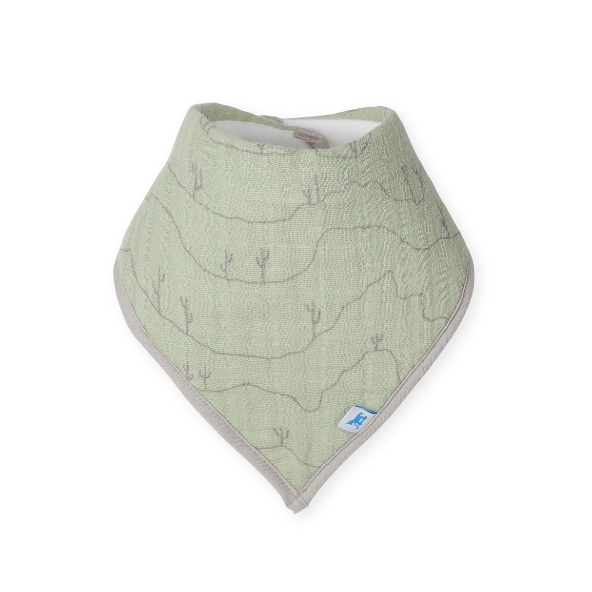 Cotton Muslin + Fleece Bandana Bib 4 Pack - Adobe Checker