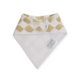 Cotton Muslin + Fleece Bandana Bib 4 Pack - Adobe Checker