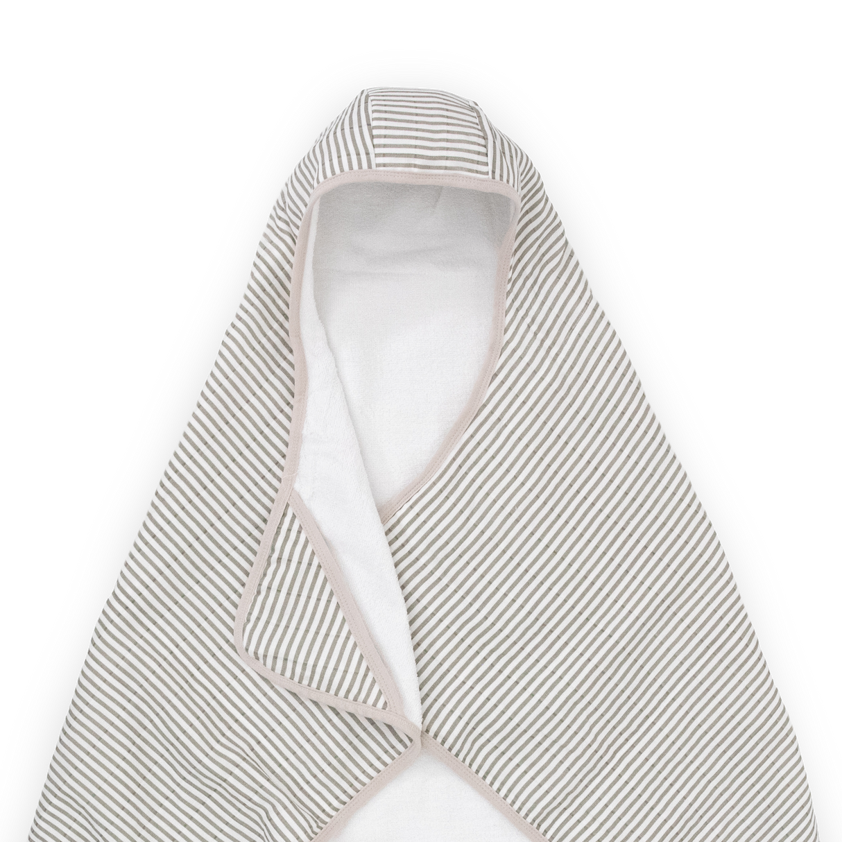 Toddler Hooded Towel - Grey Stripe