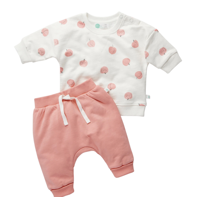 Track Top & Pant Set - Sorbet Peach - HoneyBug 