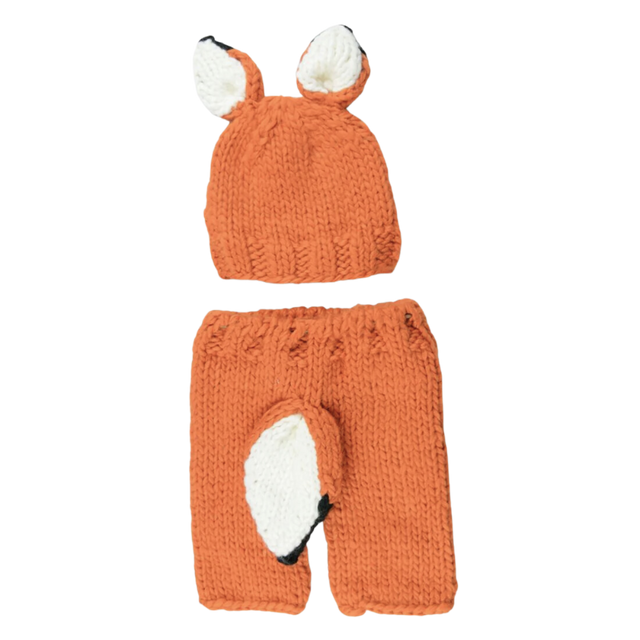 Rusty Fox Hat and Pant Newborn Set - HoneyBug 