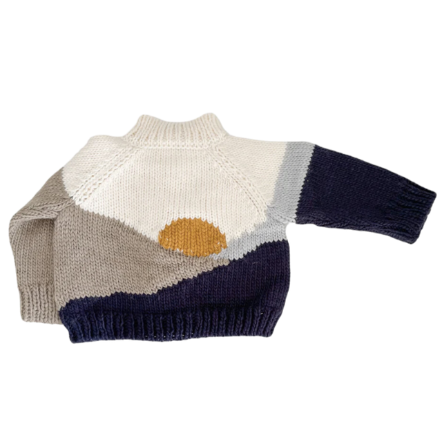 Sunset Cardigan - Navy - HoneyBug 