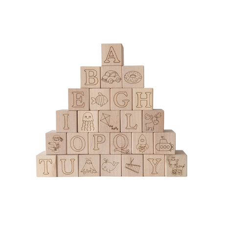 Maple ABC Block Set - HoneyBug 